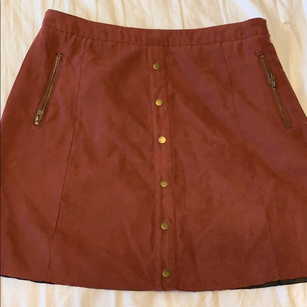 Rust Double Zero Skirt